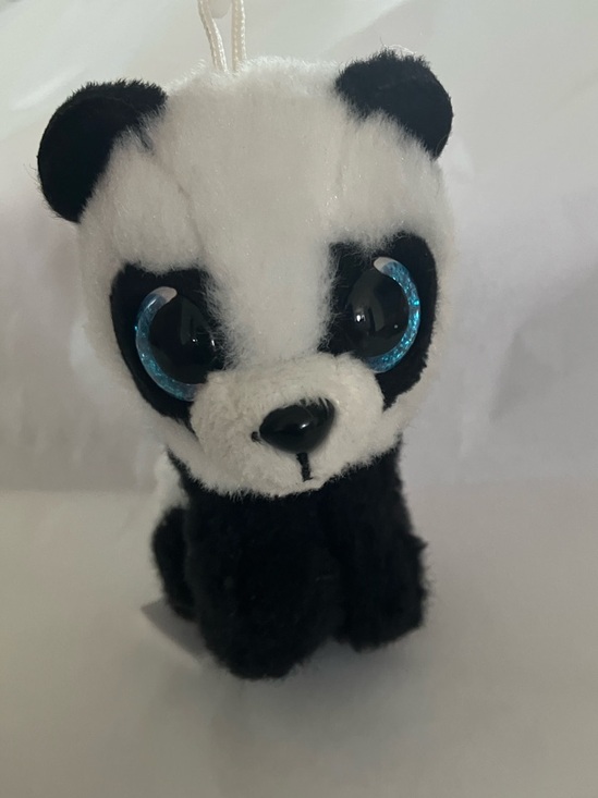 Ty Handbags - Ty Plush Panda Bag Charm - White and Black with Blue Eyes